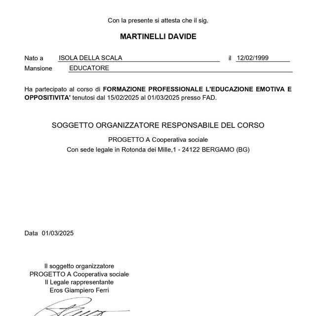 Ingrandire l'immagine: certificate 9