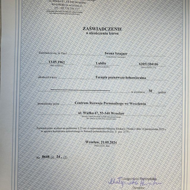 Powiększ obraz: certificate 9
