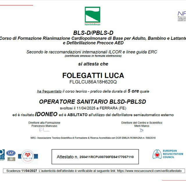 Ingrandire l'immagine: certificate 8