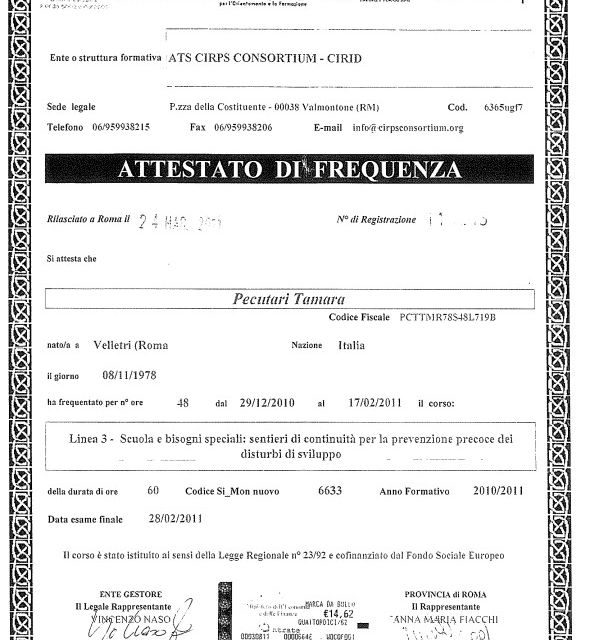 Ingrandire l'immagine: certificate 3