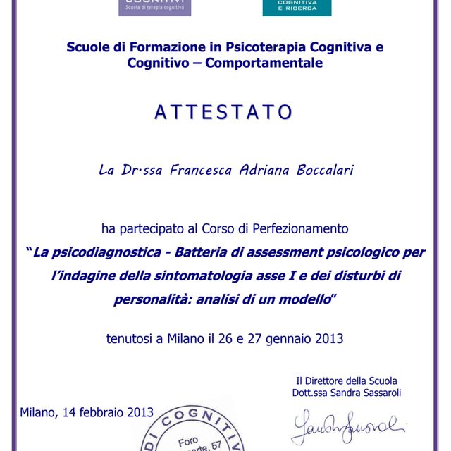 Ingrandire l'immagine: certificate 1