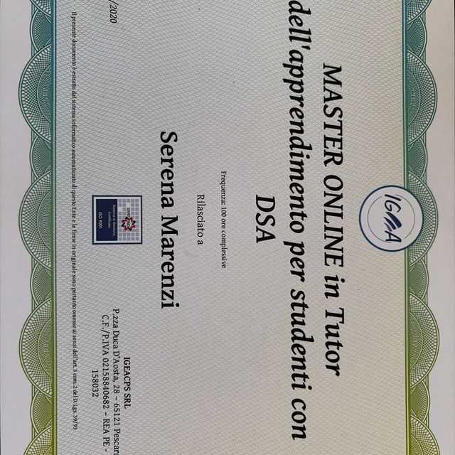 Ingrandire l'immagine: certificate 1