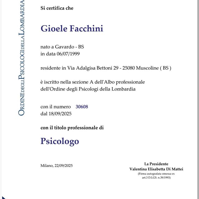 Ingrandire l'immagine: certificate 1