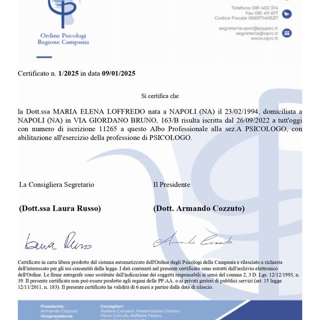 Ingrandire l'immagine: certificate 1