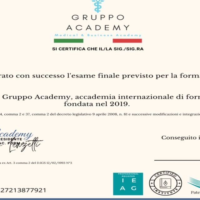Ingrandire l'immagine: certificate 1