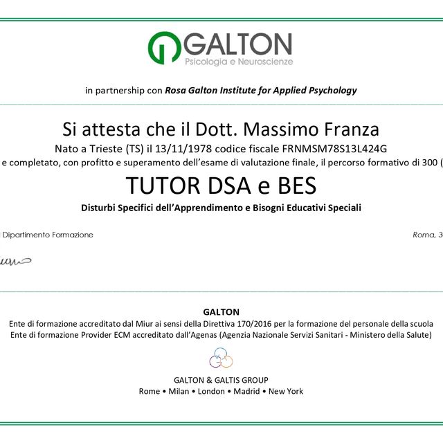 Ingrandire l'immagine: certificate 10