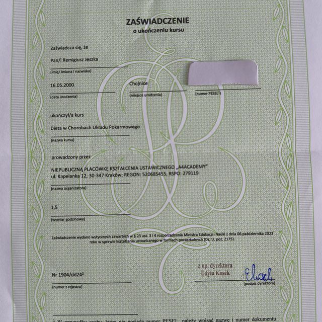 Powiększ obraz: certificate 16