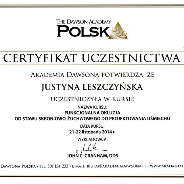 Powiększ obraz: certificate 20