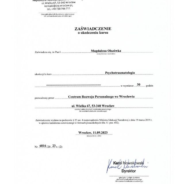 Powiększ obraz: certificate 18