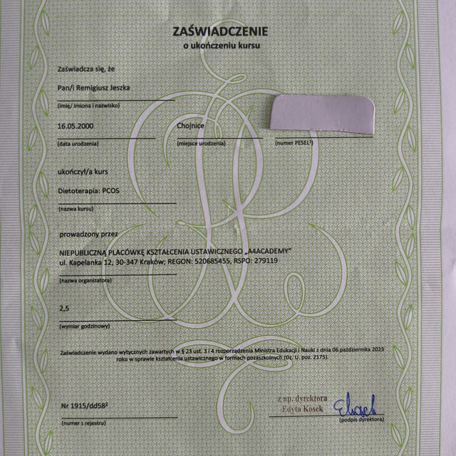 Powiększ obraz: certificate 19