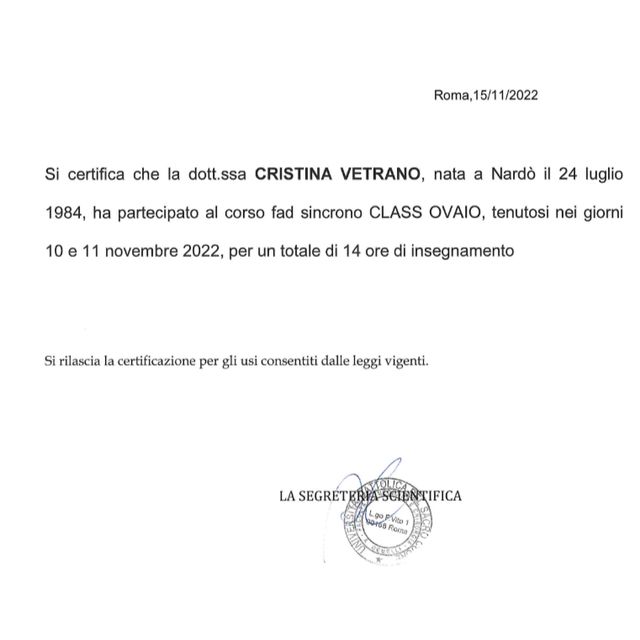Ingrandire l'immagine: certificate 9