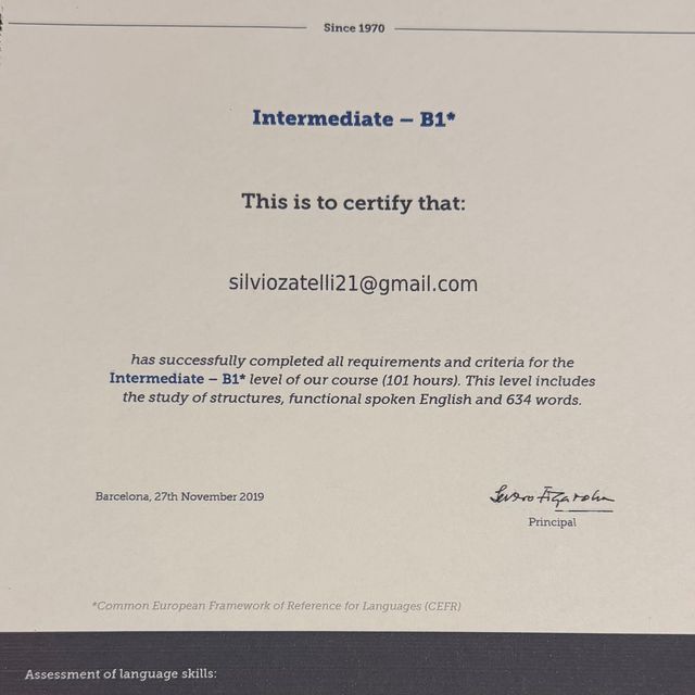 Ingrandire l'immagine: certificate 8