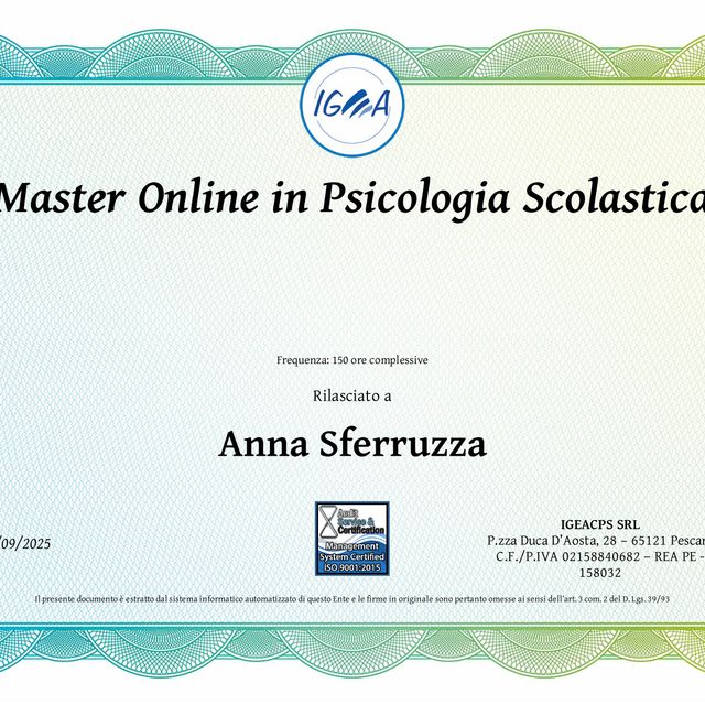 Ingrandire l'immagine: certificate 8