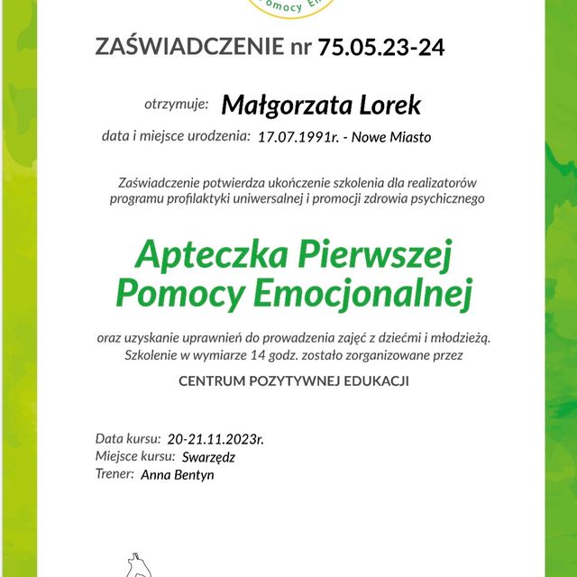 Powiększ obraz: certificate 9