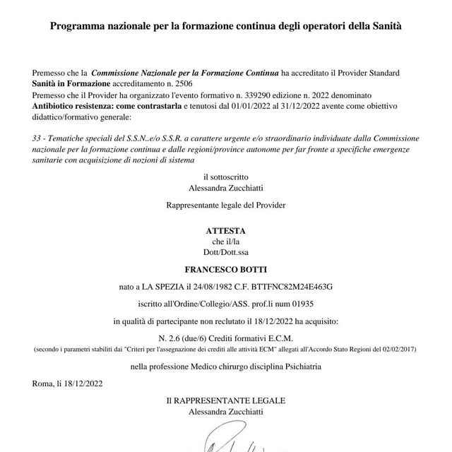 Ingrandire l'immagine: certificate 22