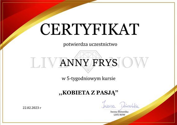 Powiększ obraz: certificate 70