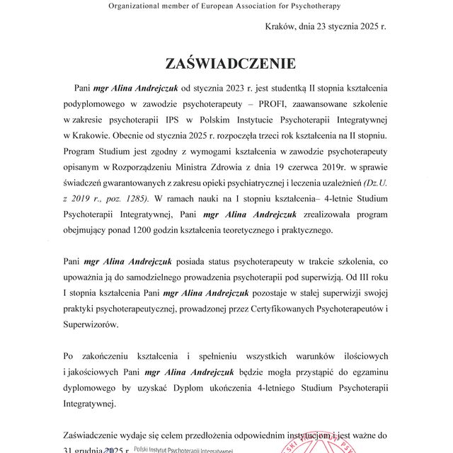 Powiększ obraz: certificate 20