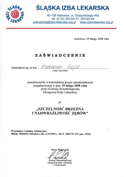 Powiększ obraz: certificate 20