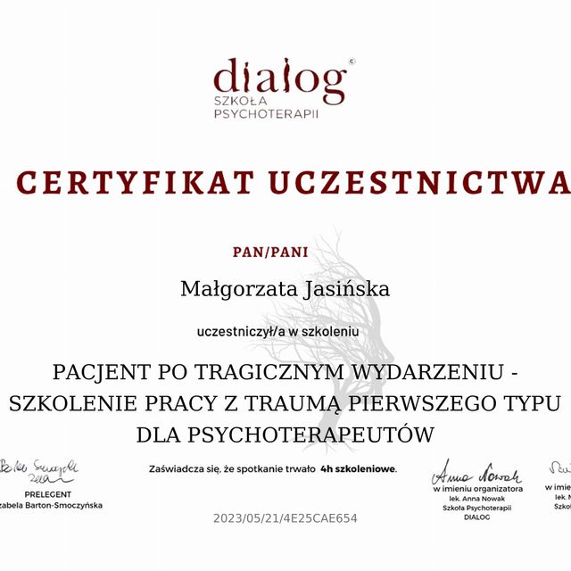 Powiększ obraz: certificate 18