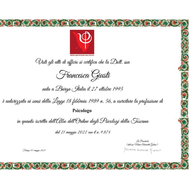 Ingrandire l'immagine: certificate 1