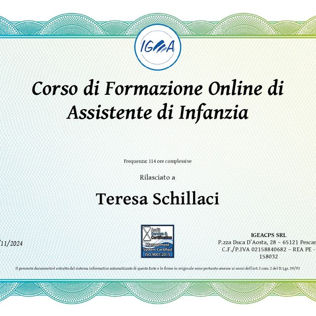 Ingrandire l'immagine: certificate 12