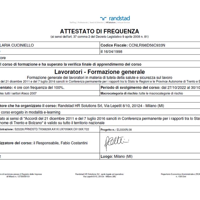 Ingrandire l'immagine: certificate 5