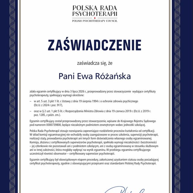 Powiększ obraz: certificate 18