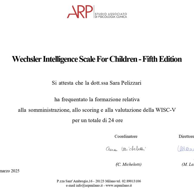 Ingrandire l'immagine: certificate 1