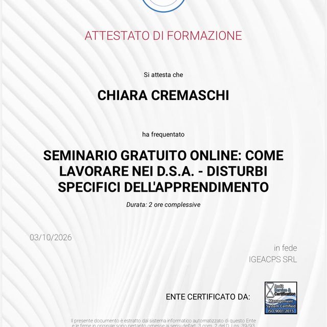Ingrandire l'immagine: certificate 1