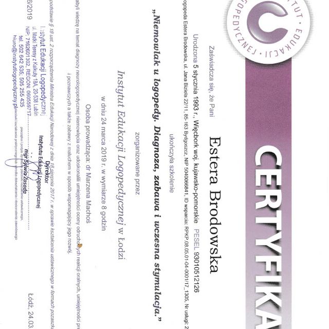 Powiększ obraz: certificate 9