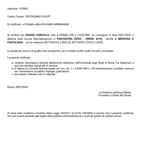 Ingrandire l'immagine: certificate 1