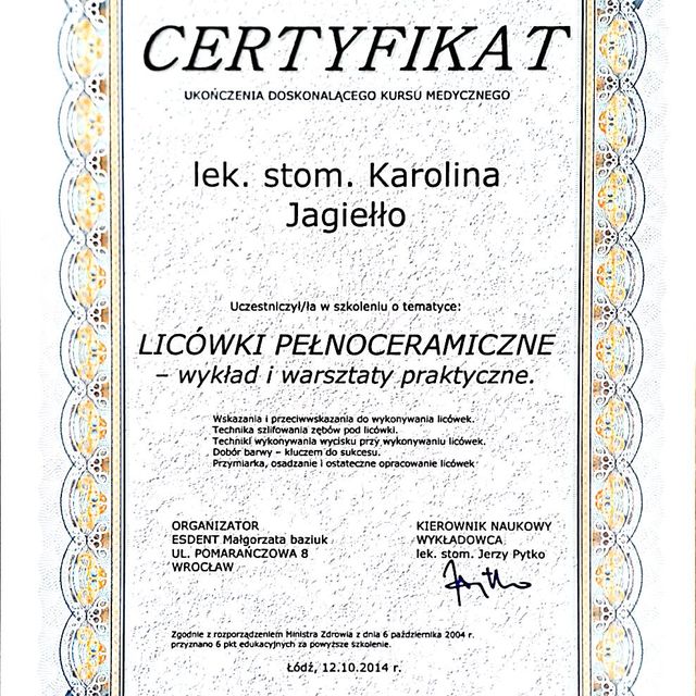 Powiększ obraz: certificate 20