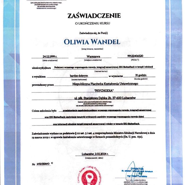 Powiększ obraz: certificate 16