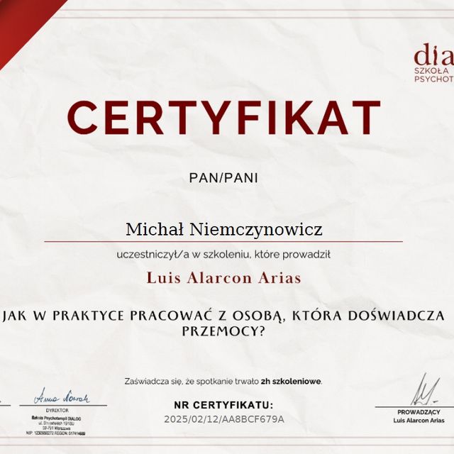 Powiększ obraz: certificate 9