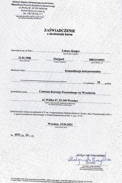 Powiększ obraz: certificate 20