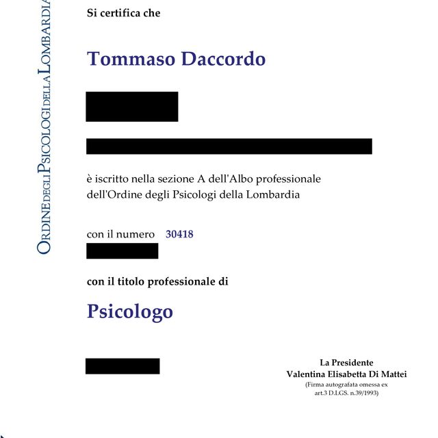 Ingrandire l'immagine: certificate 1