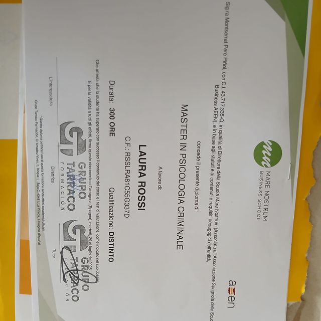 Ingrandire l'immagine: certificate 8