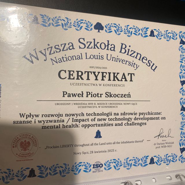 Powiększ obraz: certificate 1