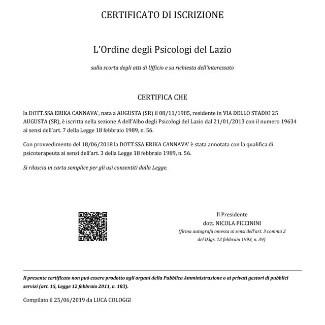 Ingrandire l'immagine: certificate 1