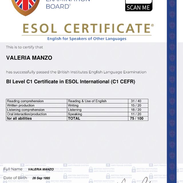 Ingrandire l'immagine: certificate 1