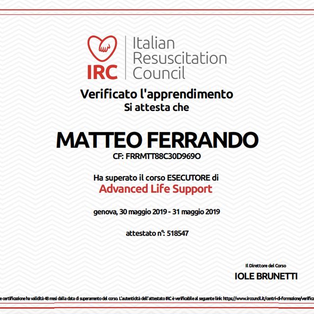 Ingrandire l'immagine: certificate 1