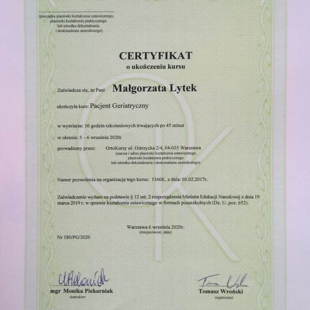 Powiększ obraz: certificate 20