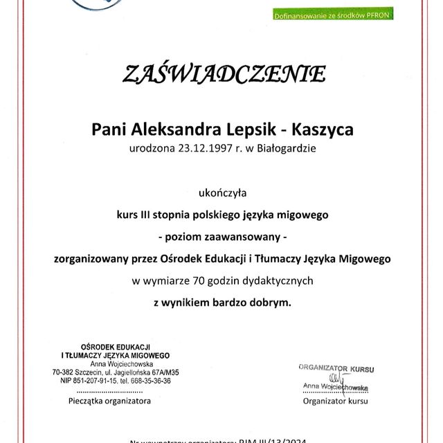 Powiększ obraz: certificate 2