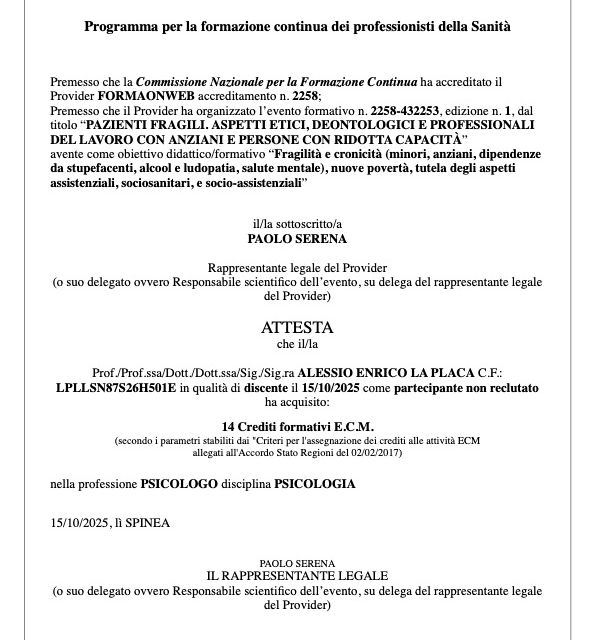 Ingrandire l'immagine: certificate 6