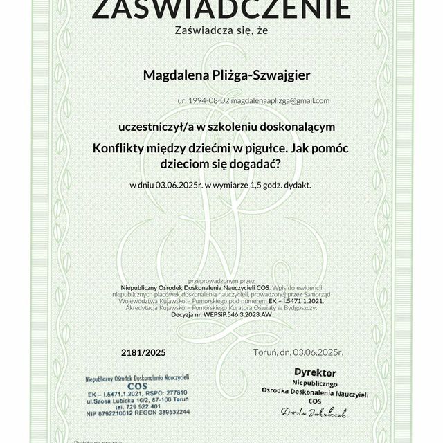 Powiększ obraz: certificate 11