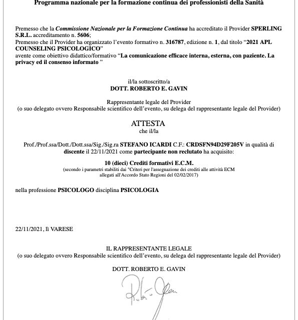 Ingrandire l'immagine: certificate 1