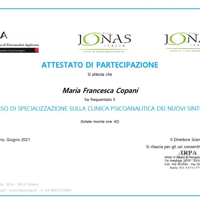 Ingrandire l'immagine: certificate 1
