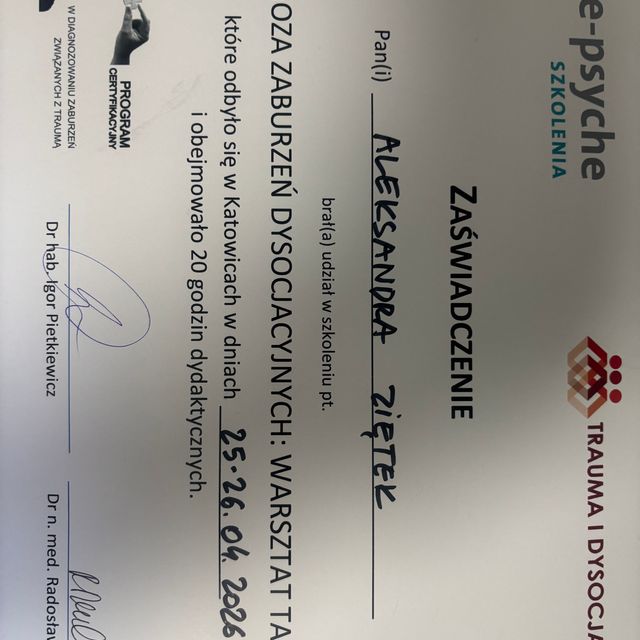 Powiększ obraz: certificate 20