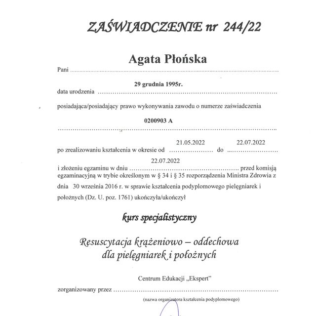 Powiększ obraz: certificate 8