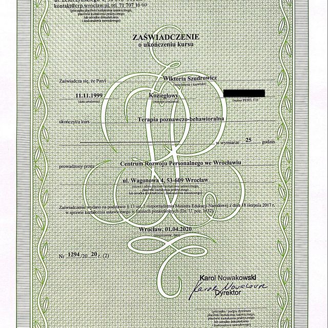 Powiększ obraz: certificate 9